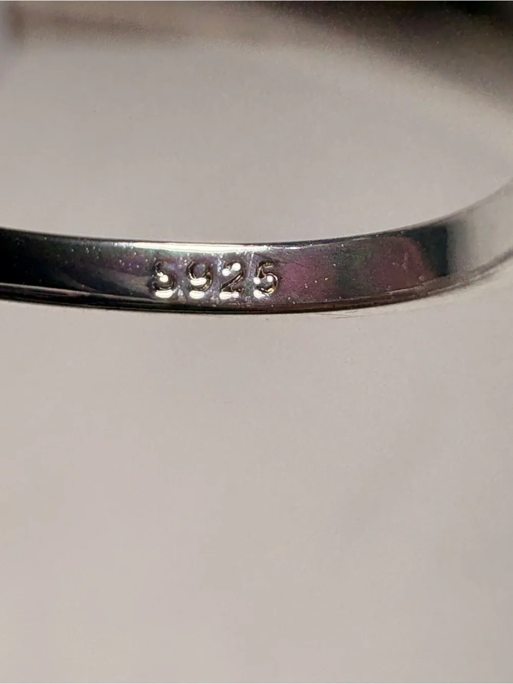 Sterling Silver Thin Band Ring - Silver